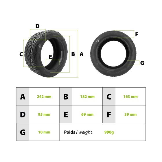 Pneu 85/65-6.5 Tubeless Semi Offroad 3
