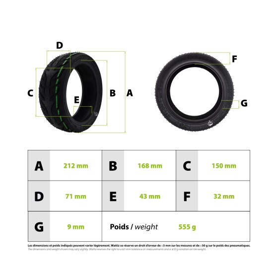 Pneu 9x2.50-6 Tubeless Nami Stellar CST 3