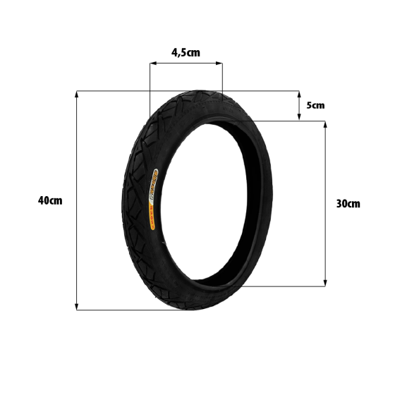 Pneu Draisienne 16x1,95 3