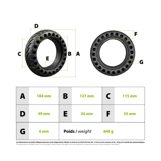 Pneu plein Kugoo 8x2 (200x50) 3
