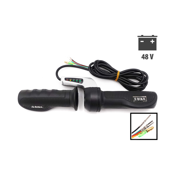 Poignée Accelerateur Draisienne 48v Indicateur Batterie