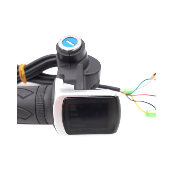 Poignées d'accélérateur draisienne à clef avec écran LED 36V 3