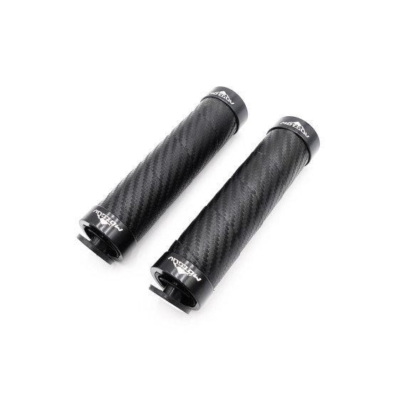 Poignées style carbone bleu/noir/rouge