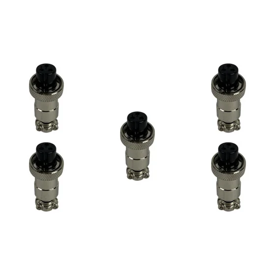 Prise GX12 3 pins femelle x5 pcs