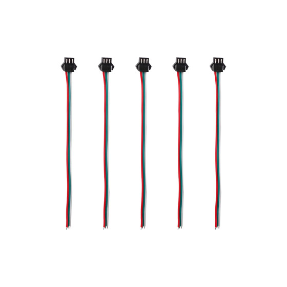 Prise JST 3 pin avec câble femelle x5 2