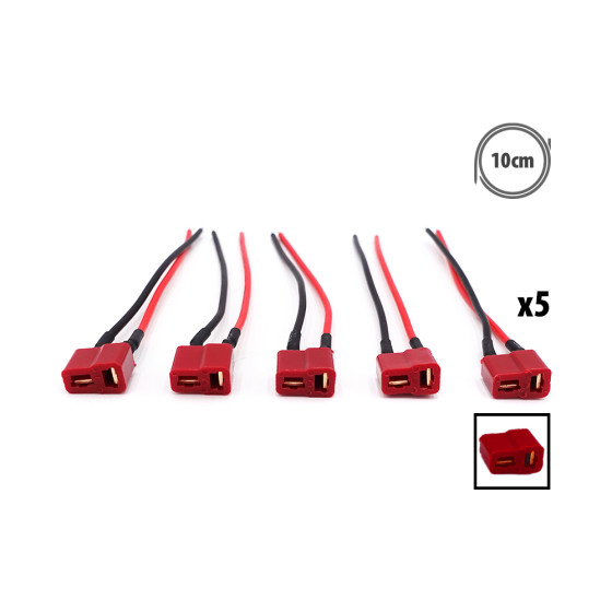 Prise T Femelle X5 pcs