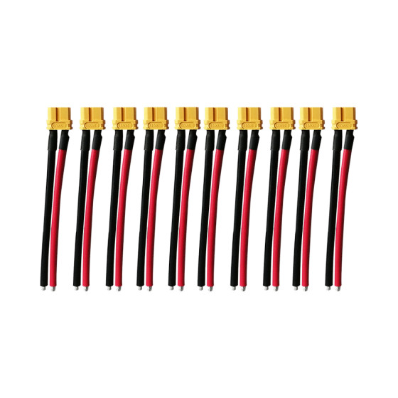 Prises XT60 Femelle avec Cable 10cm X10 pcs 2