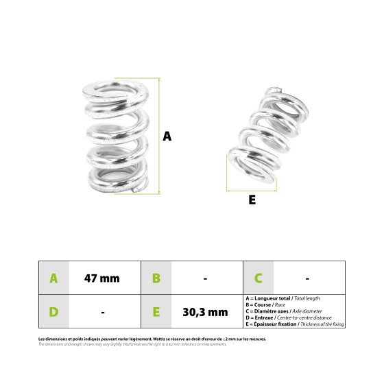 Ressort amortisseur arriere Etwow 3
