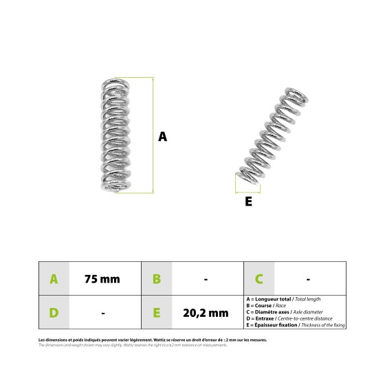 Ressort amortisseur avant Speedway Mini4 Pro 3