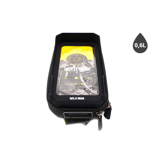 Sacoche 0,6L Et Support Téléphone Etanche Rotatif