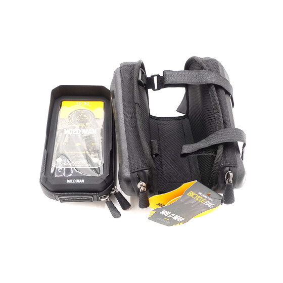 Sacoche pour velo 3 poches support telephone Wildman XT6 3